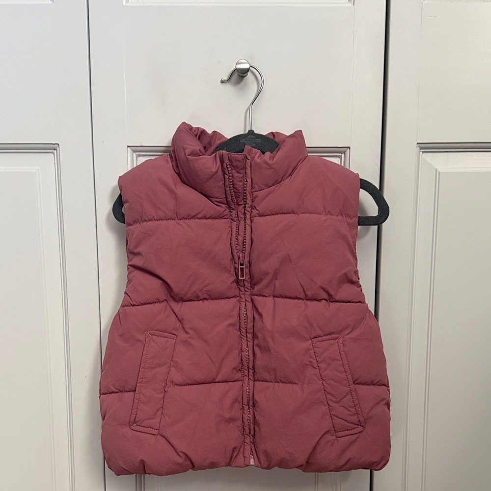 Zara Kids Dusty Rose Puffer Vest
